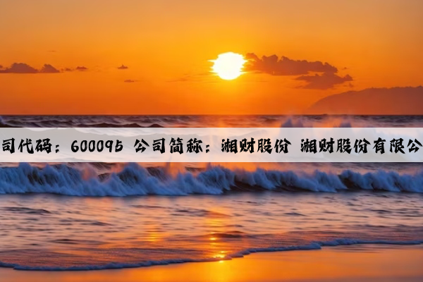 Kaiyun官方网站：公司代码：600095 公司简称：湘财股份 湘财股份有限公司2023年度报告摘要